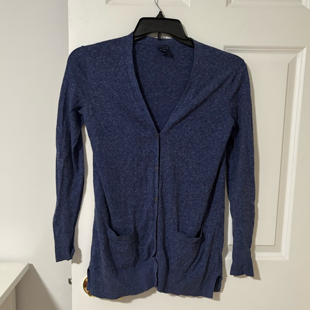 GAP Women's Navy Cardigan Sweater